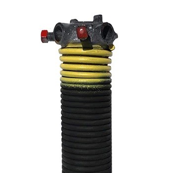 Yellow Torsion Spring – 0.192 in. x 1.75 in. D x 26 in. L – Left (Black Cone)
