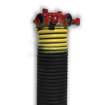 Yellow Torsion Spring – 0.207 in. Wire x 2 in. D x 24 In. L – Right(Red Cone)
